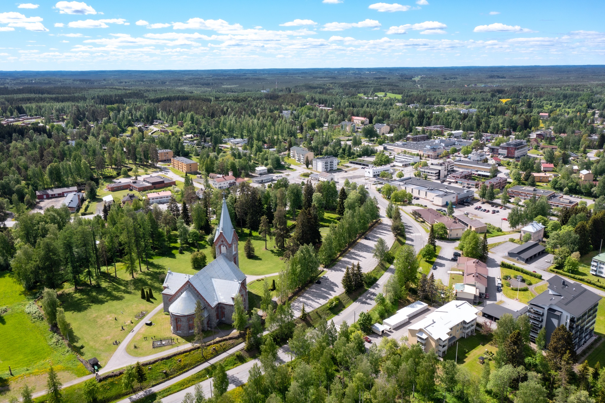 Rivitalo Kesälahdella